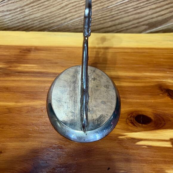 Vintage 1994 International Silver Co Silver Plated Angel W Taper Candle Holder - Picture 8 of 11